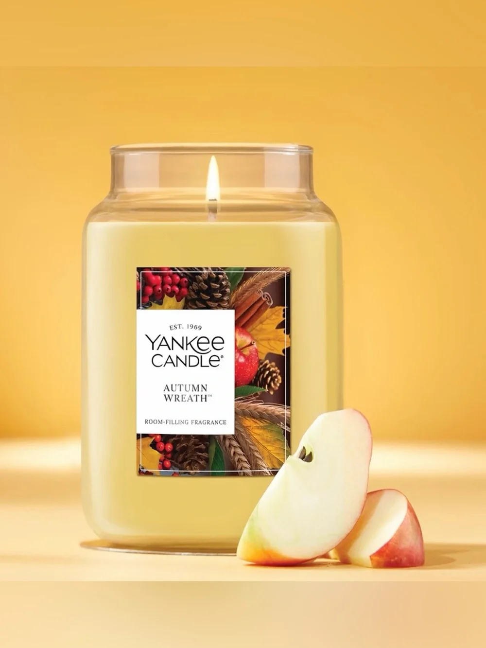 Yankee Candle Autumn Wreath Scented Candle 22oz Large Jar